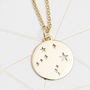 Libra Constellation Necklace Silver, Gold, thumbnail 2 of 6