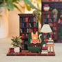 Personalised Reader Cat Birthday Pop Out Card, thumbnail 1 of 6