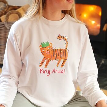 Party Animal Christmas Jumper, 2 of 4