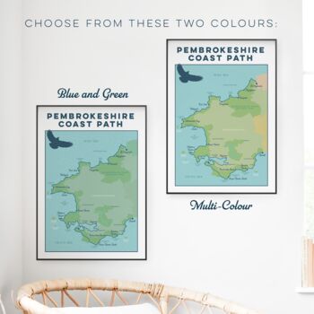 Pembrokeshire Art Print – Coast Path Map, 9 of 12