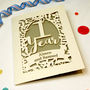Papercut One Year Paper Anniversary Card In Cream, thumbnail 8 of 9