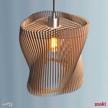Zooki 29 'Akka' Wooden Pendant Light, 5 of 9