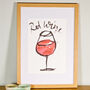 Red Wine Illustrated Wall Art, thumbnail 8 of 10