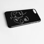 Abstract Line Art Black Personalised Phone Case, thumbnail 3 of 6