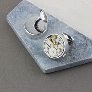 Personalised Vintage Watch Movement Cufflinks, 11 of 12