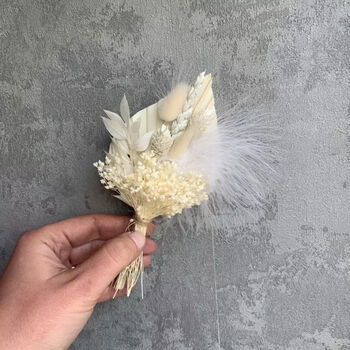 All White Palm Spear Bridal Bouquet, 2 of 5
