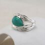 Sterling Silver Turquoise Ring, thumbnail 3 of 8