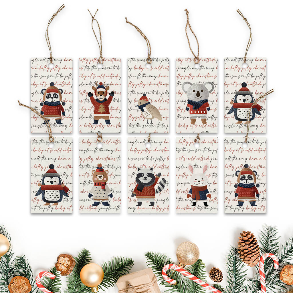 Festive Christmas Gift Tags