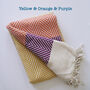 Personalised Soft Cotton Sofa Throw, Christmas Gift For Couple, thumbnail 3 of 11
