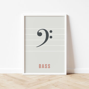 Bass Clef Print | Music Theory Poster, 9 of 10