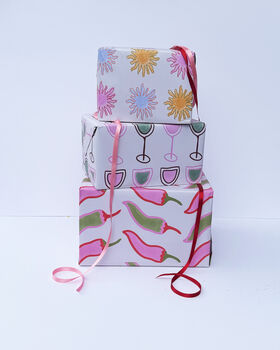 Wine Pattern Gift Wrap, 5 of 8