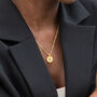 Sun Goddess Moonstone Gold Plated Pendant Necklace, thumbnail 2 of 9