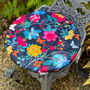 Circular Garden Outdoor Seat Pads Midsummer Night Floral, thumbnail 1 of 3