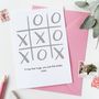 Xoxo Noughts And Crosses Valentine's Day Card, thumbnail 2 of 2