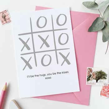 Xoxo Noughts And Crosses Valentine's Day Card, 2 of 2