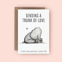 Sending Love Sympathy Elephant Poo Card, thumbnail 1 of 3