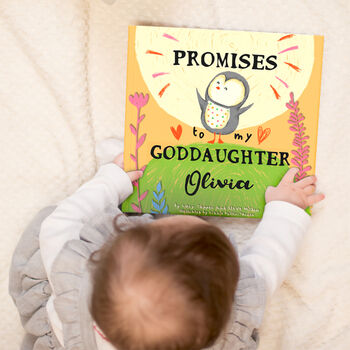 Personalised 'Promises To You' Book For Godchild, 2 of 12