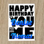 Personalised Names Birthday Card With Message, thumbnail 6 of 8