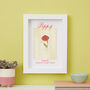 Personalised Birth Flower Framed Print, thumbnail 12 of 12