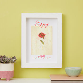 Personalised Birth Flower Framed Print, 12 of 12