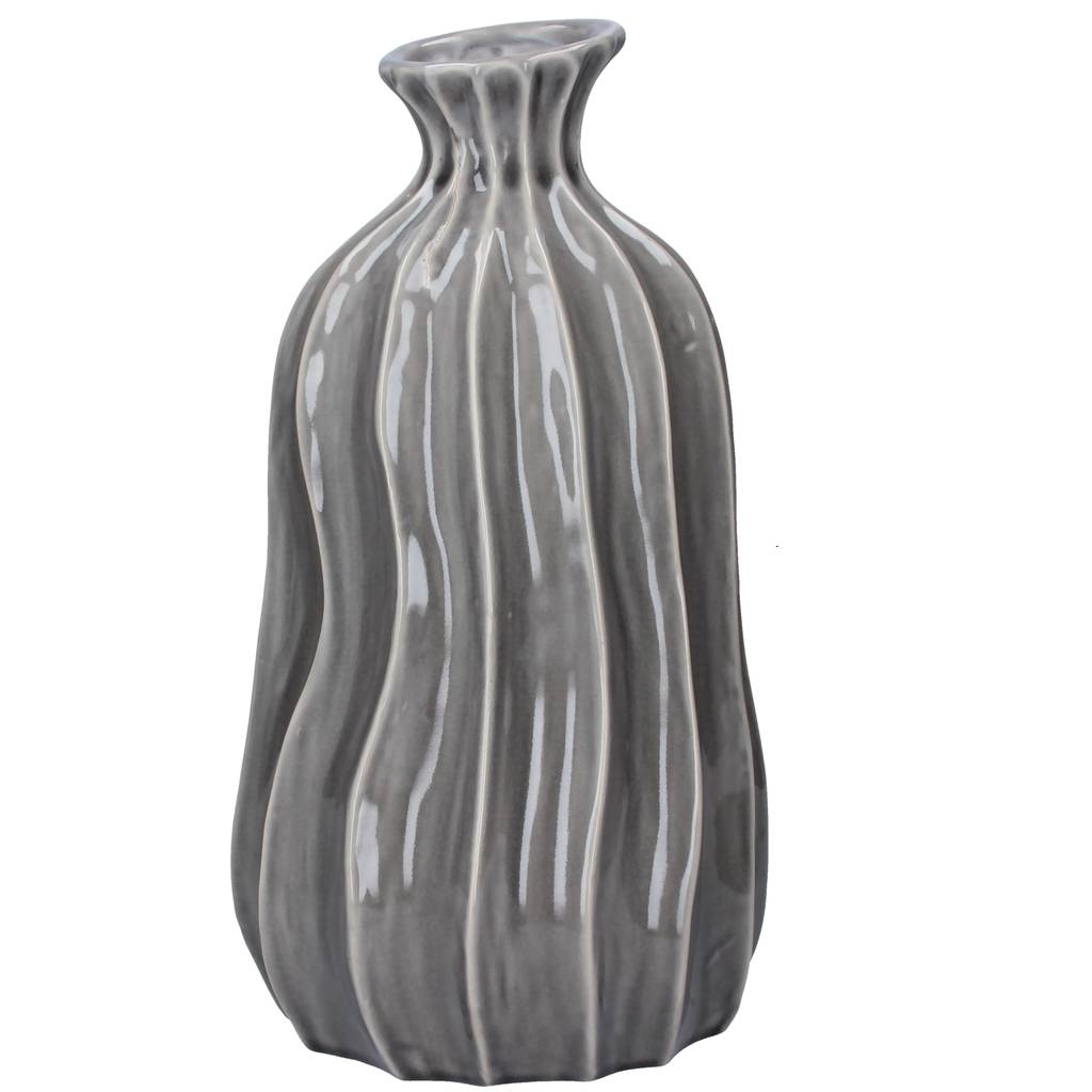 grey wave vase by the nautical home