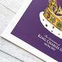 King Charles Coronation St Edwards Crown Art Print, thumbnail 5 of 6