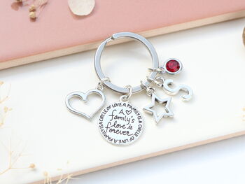 A Family’s Love Is Forever Personalised Keyring, 2 of 9