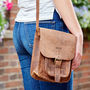 Personalised Buffalo Leather Satchel Style Shoulder Bag, thumbnail 4 of 10