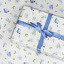 Blue Butterfly Gift Wrapping Paper Roll Or Folded, thumbnail 2 of 4