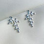 Sterling Silver Elegant Branch Hook Earrings, thumbnail 1 of 6