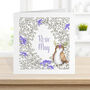 Owl Illustration Christening Card, thumbnail 1 of 3