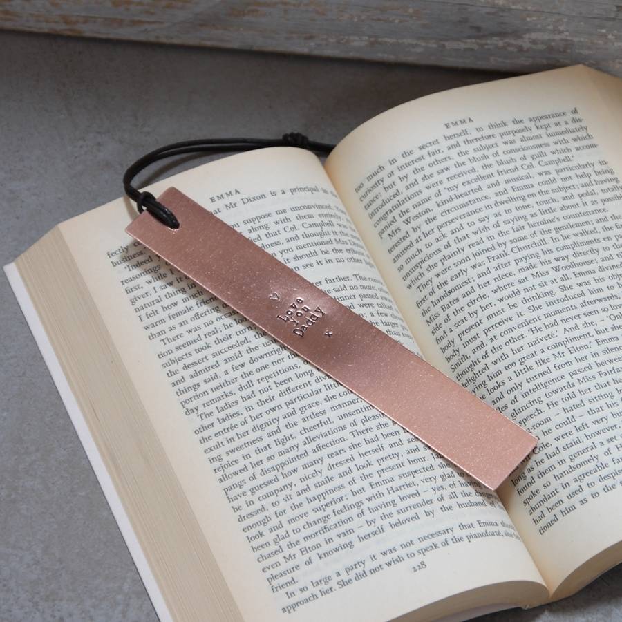'Love You Daddy' Copper Bookmark, 1 of 3