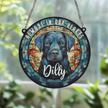 Labrador Black Memorial Suncatcher, 3 of 6