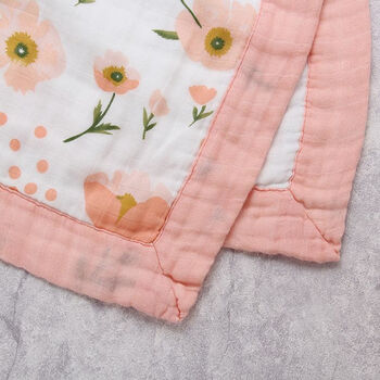 Four Layer Poppy Bamboo Blanket, 4 of 4