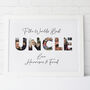 Personalised Photograph Uncle Word Print, thumbnail 1 of 2
