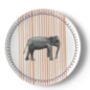 Elephant Stripe China Plate, thumbnail 4 of 5