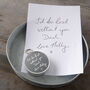 Personalised Handwriting Engraved Father's Day Compass, thumbnail 3 of 6