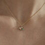 9ct Gold And Emerald Rat Necklace, thumbnail 2 of 3