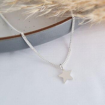 Sterling Silver Star Necklace, 4 of 6