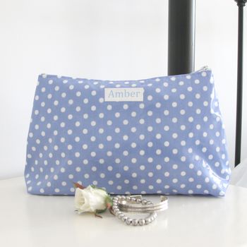 Personalised Wipe Clean Floral Wash Bag, 2 of 5