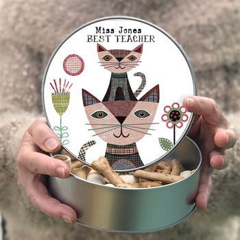 Personalised Cat And Mouse Keepsake Tin, 2 of 3