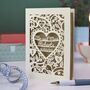 Personalised Papercut Wedding Card, thumbnail 4 of 8