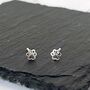 Sterling Silver Paw Stud Earrings, thumbnail 1 of 5