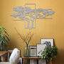 African Savannah Metal Tree Wall Art Home Decor, thumbnail 5 of 10