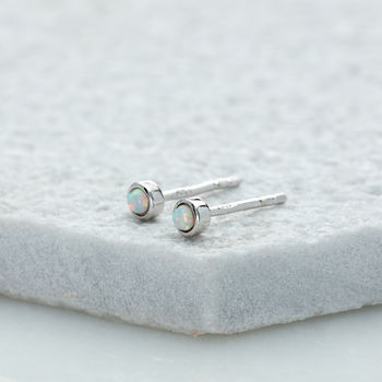 Opal Teeny Stud Earrings, 4 of 7