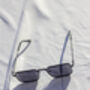 Black Nose Bridge Angular Rectangle Aviator Sunglasses, thumbnail 5 of 7
