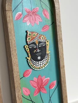 Handpainted Pichwai Wall Plates, Set Of Two, 2 of 12