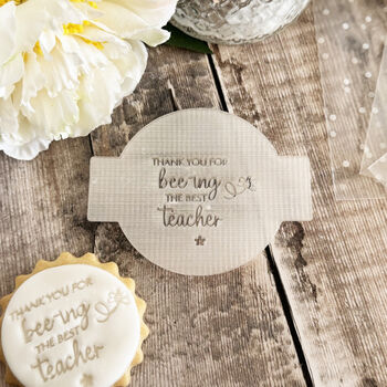 Personalised Teacher Appreciation Cupcake Embosser, 6 of 8