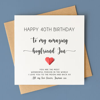 Personalised Birthday Card For Boyfriend Or Partner, 5 of 8