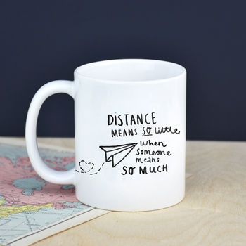 'Distance Means Little' Long Distance Relationship Mug, 3 of 8